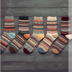 Norsome Oslo (5 PAIRS) Classic‎ Collection Medium Wool Socks New With Tags